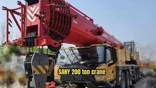 2025 SANY caminhão guindaste de 200 toneladas SYM5602JQZ200C8 usado em poucas horas para venda
